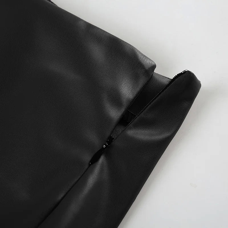 ZEYA - Roxanne Hipster Leather Shorts