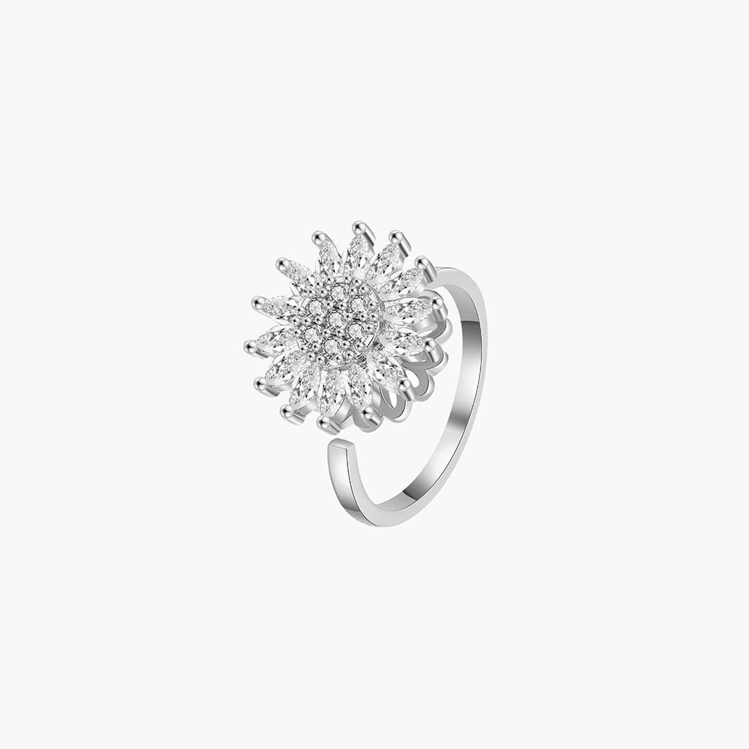 Bague Fidget Anti-Stress Fleur