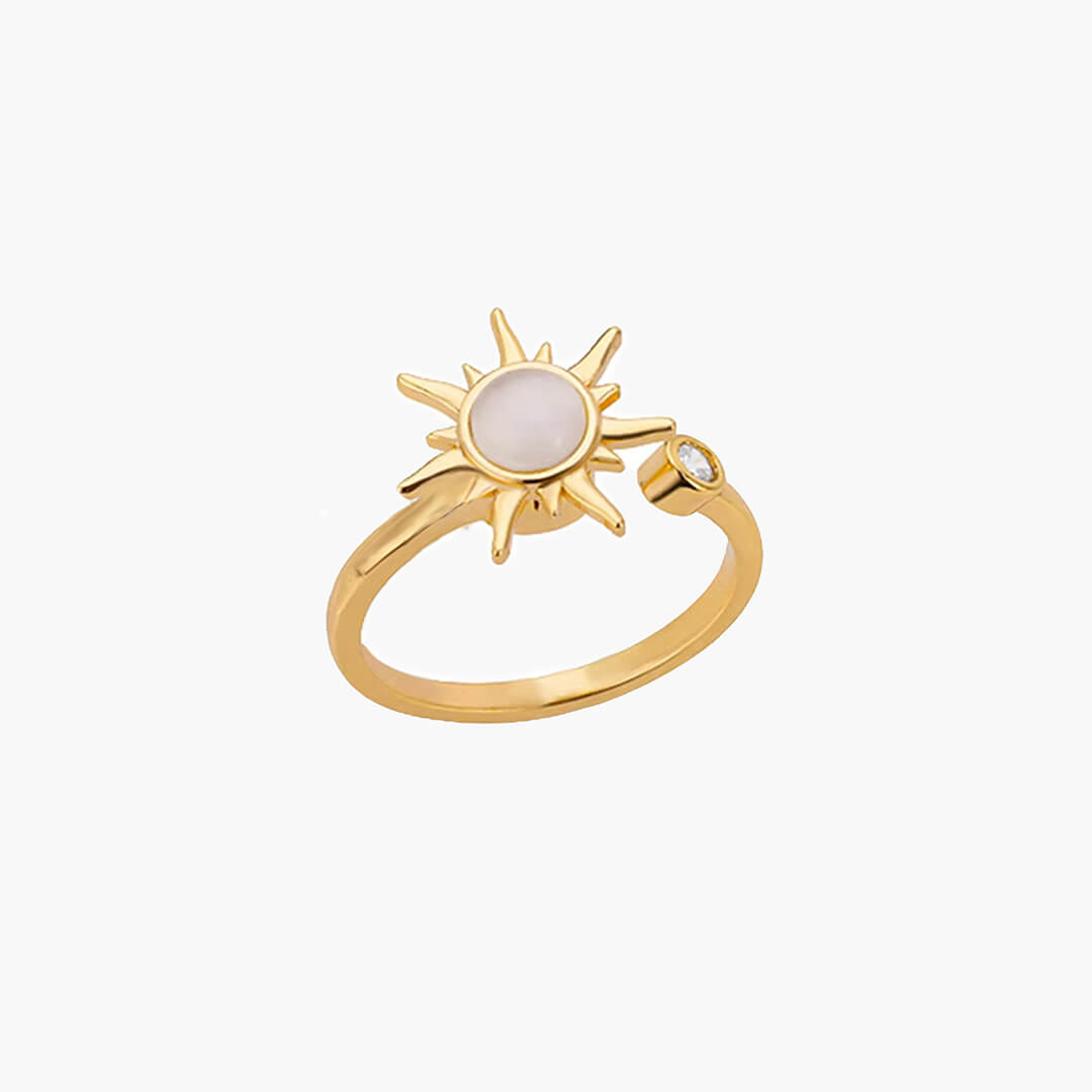 Bague Tournante Anti-Anxiété Soleil