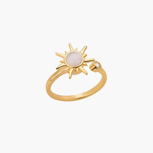 Bague Tournante Anti-Anxiété Soleil