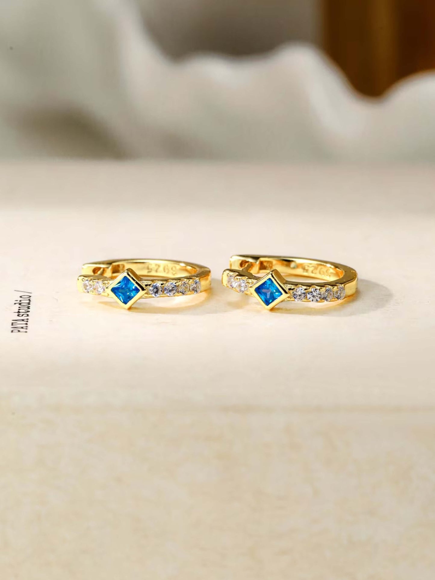 ZEYA - Amber Hoop Earrings