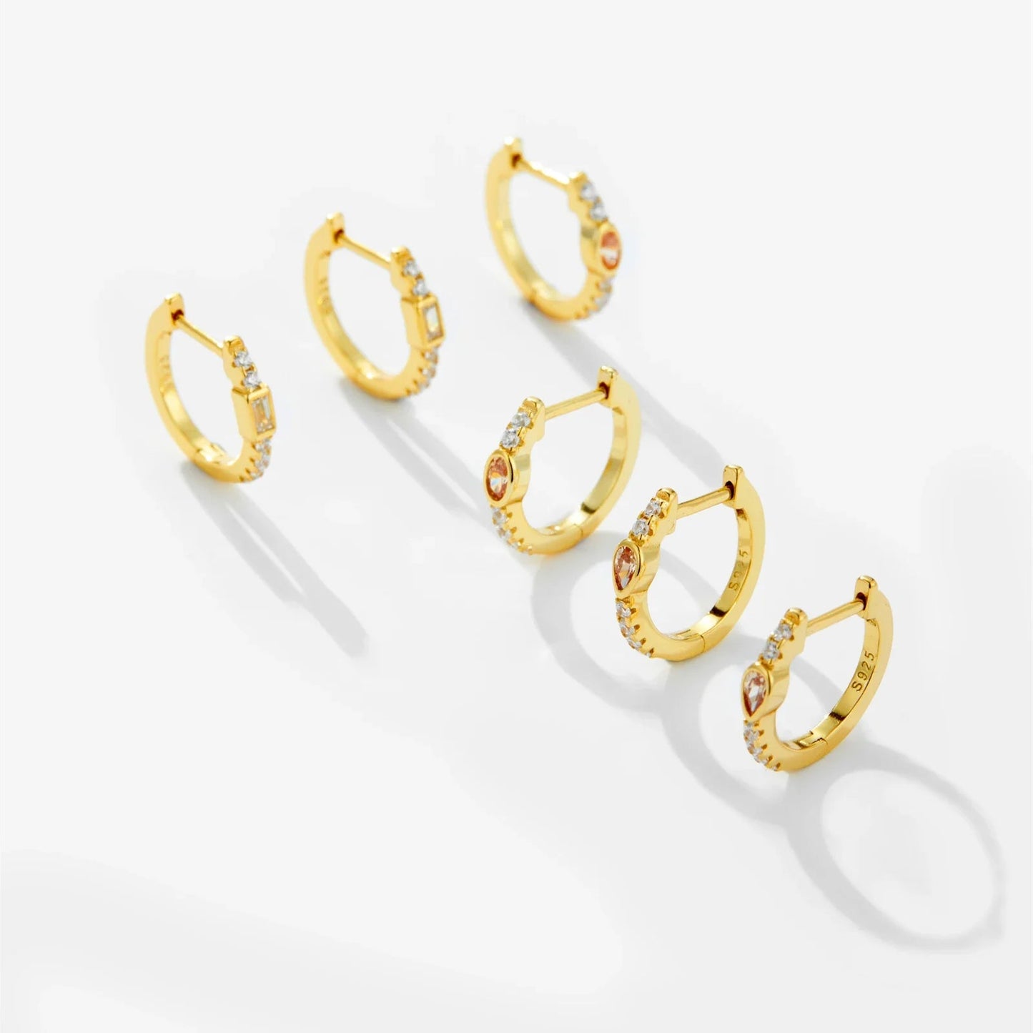 ZEYA - Amber Hoop Earrings