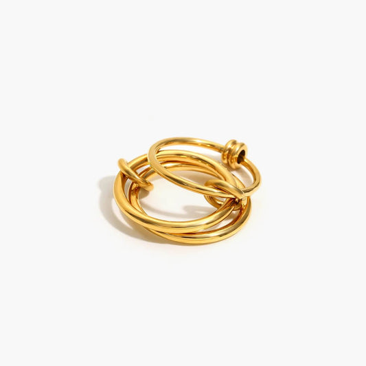 ZEYA - Aura Plain Interlocking Ring
