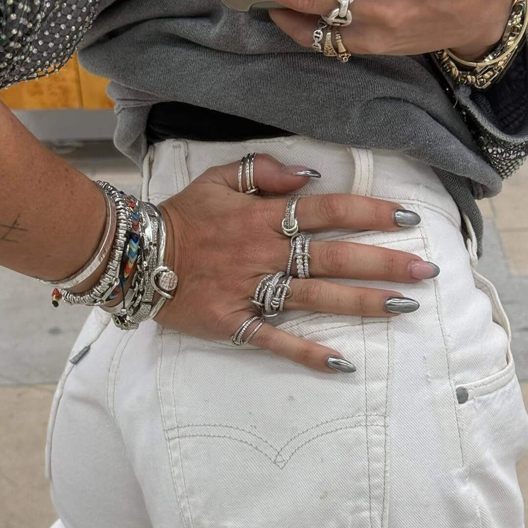 ZEYA - Aurélie Radiant Zirconia Five - Stacked Ring