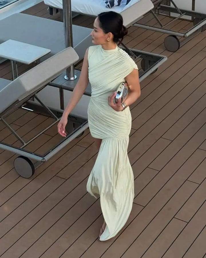 Robe courte à volants Carla