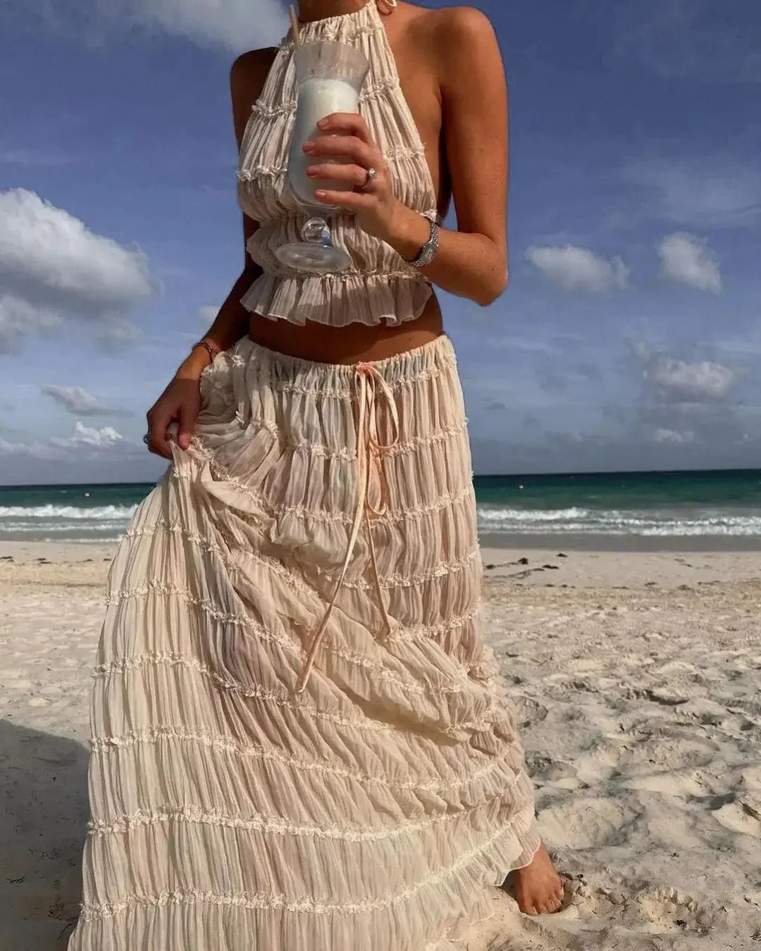 ZEYA - Danica Two - Piece Set with Frill Details