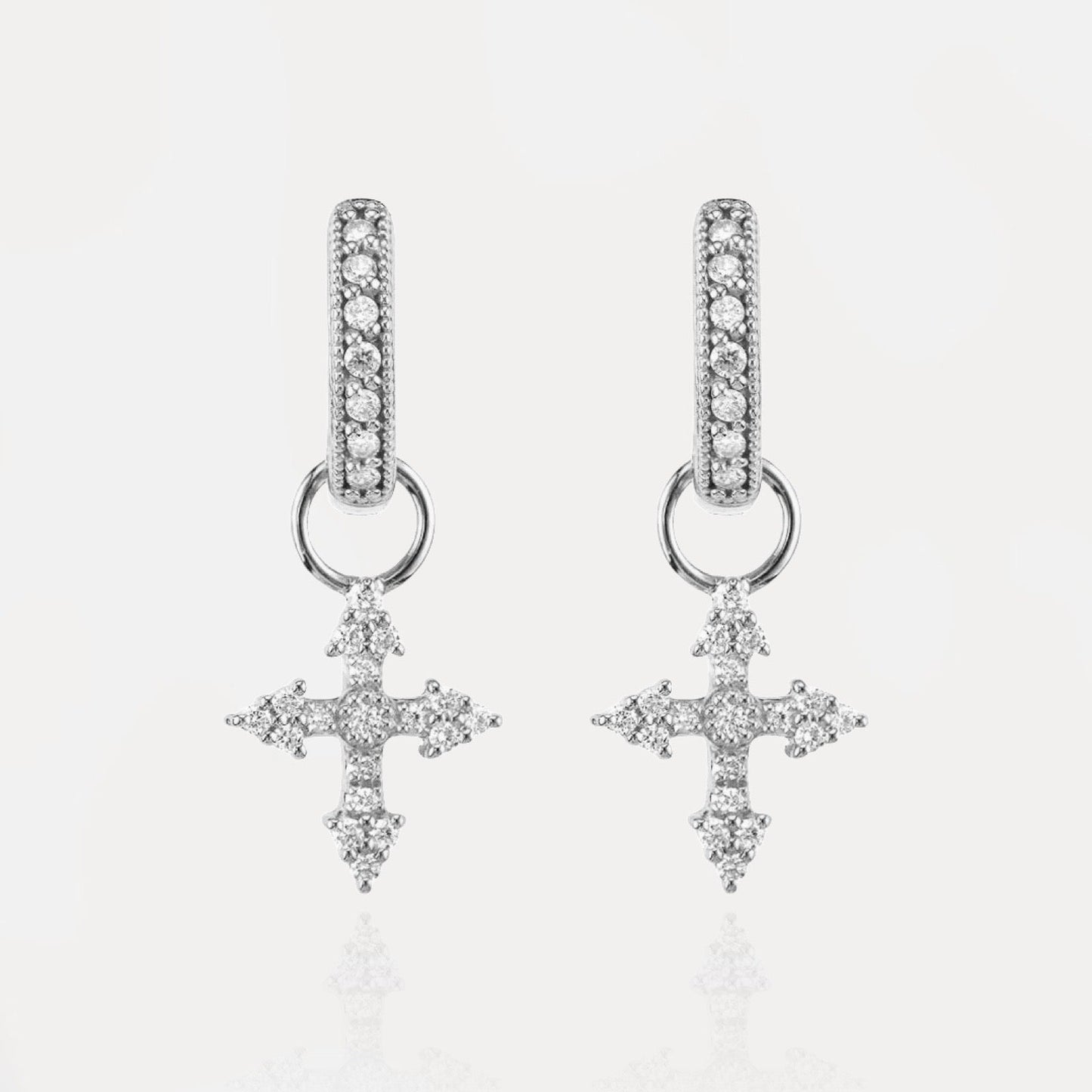 ZEYA - Divina Cross Earrings