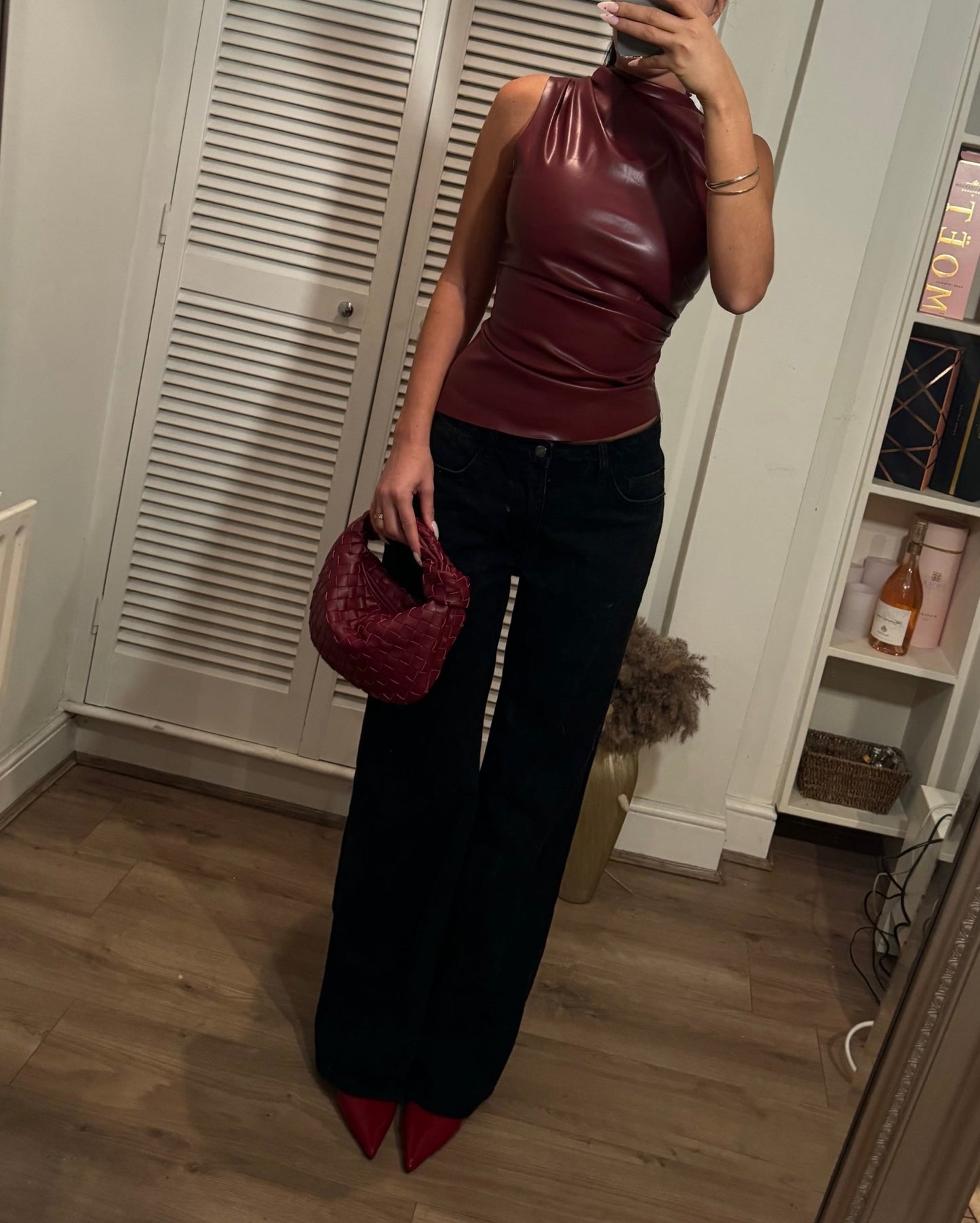 ZEYA - Hetty Faux Leather Tank Top