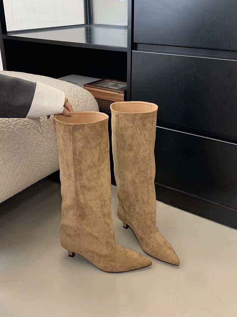 ZEYA - Kendall Knee High Suede Boots
