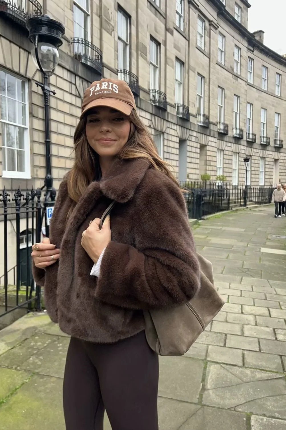 ZEYA - Maddie Short Faux Fur Collared Coat