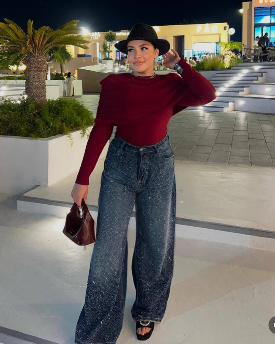 ZEYA - Mica High - Waist Glitter Jeans