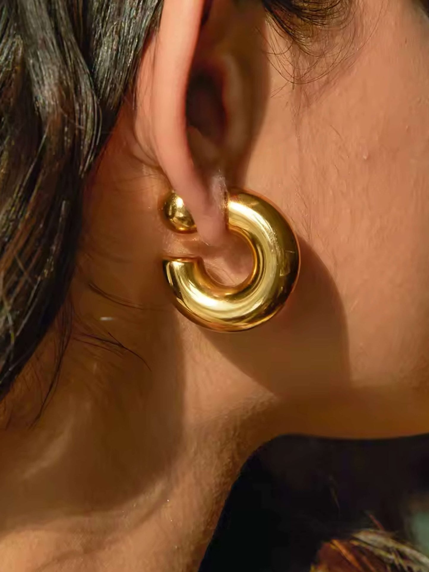 ZEYA - Milena Chunky Hoop Earrings