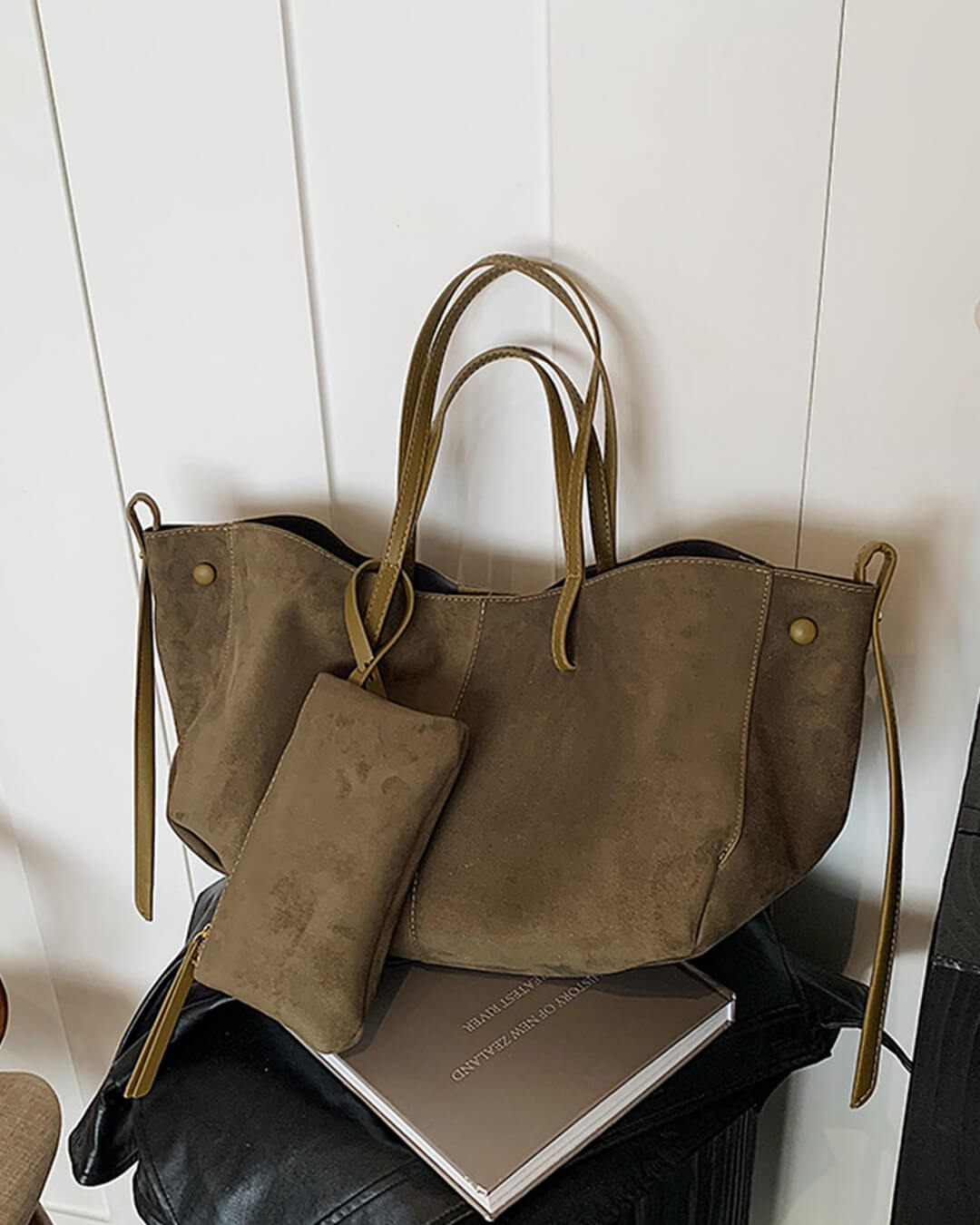 ZEYA - Olivia Suede Tote Bag