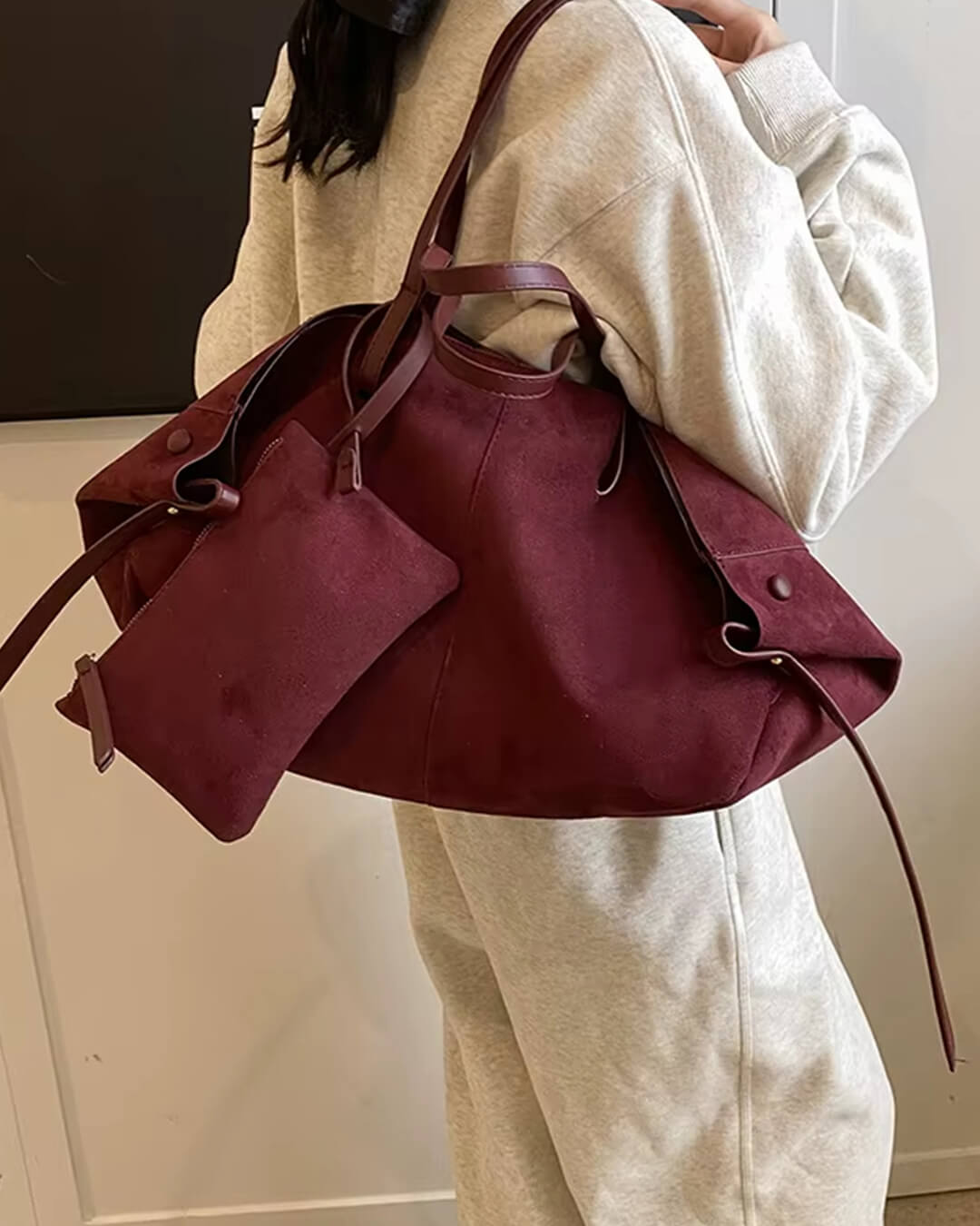 ZEYA - Olivia Suede Tote Bag
