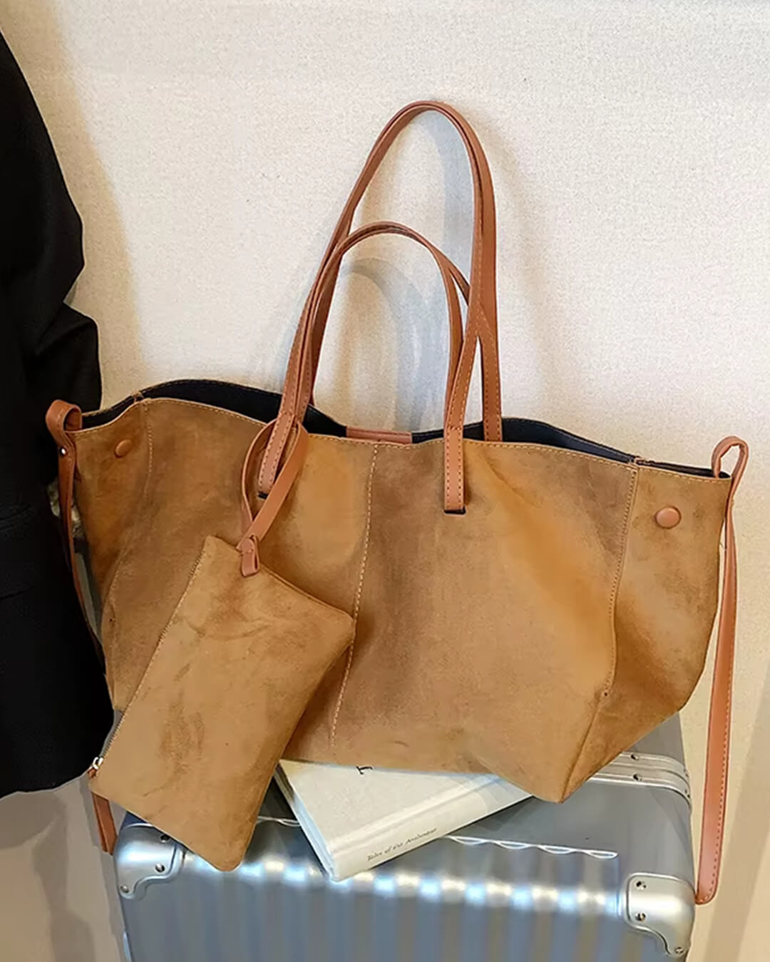 ZEYA - Olivia Suede Tote Bag