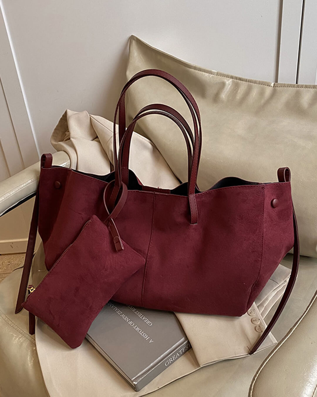 ZEYA - Olivia Suede Tote Bag