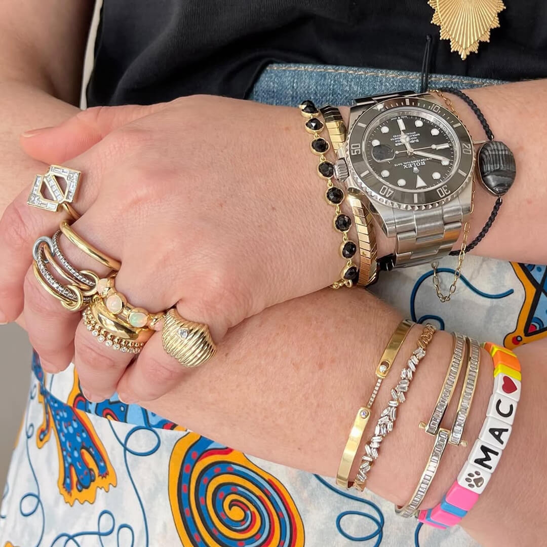 ZEYA - Ophelie Luxe Gemstone Five - Stack Ring