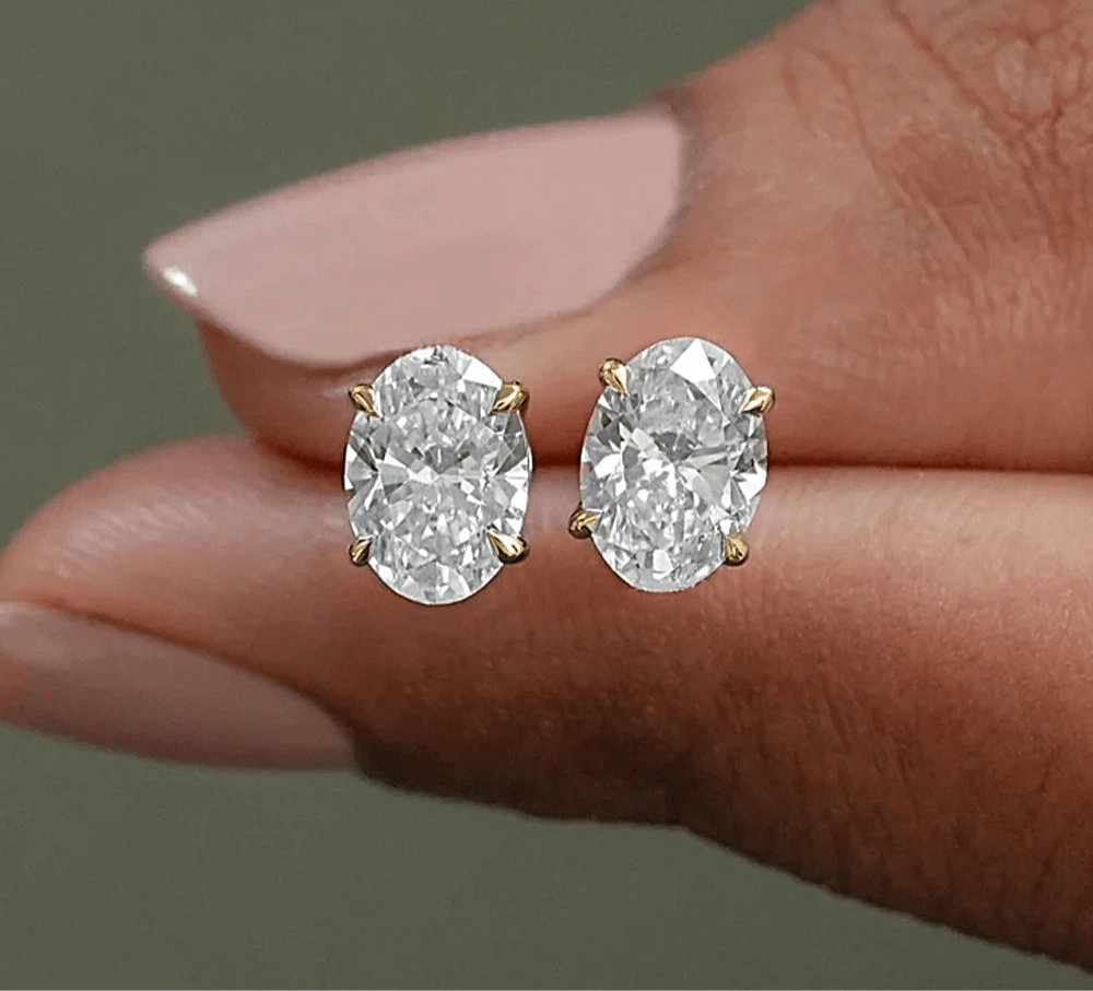 ZEYA - Sandra Oval Cut Zirconia Earrings