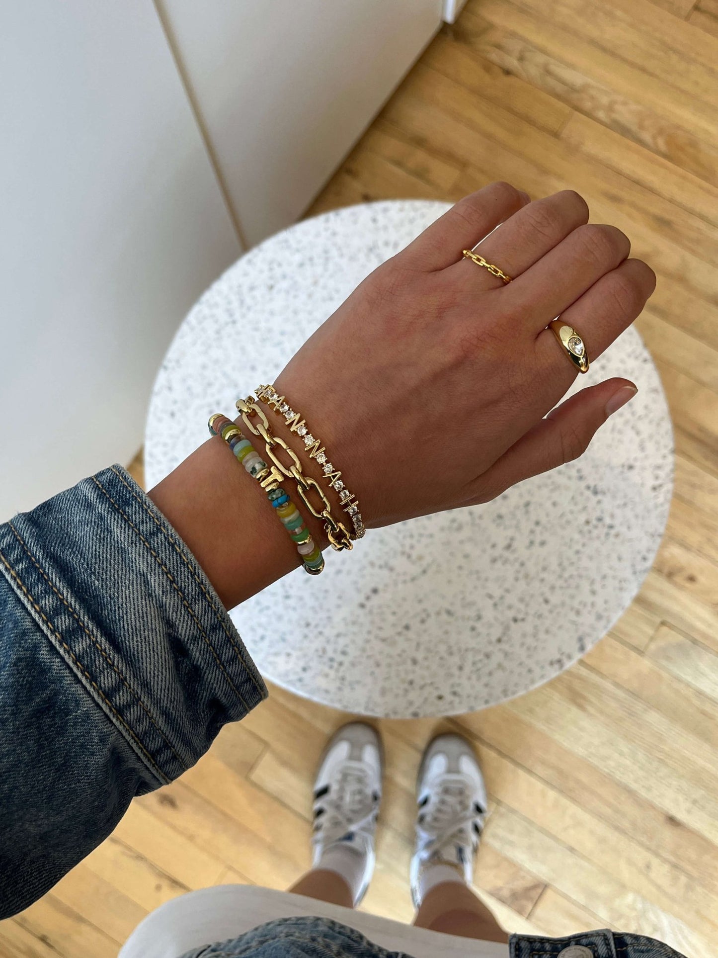 ZEYA - Tennis Bracelet With Letters