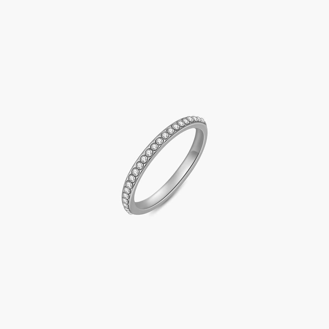 ZEYA - Yalina Slim Pavé Band Ring
